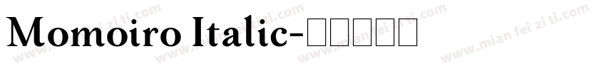 Momoiro Italic字体转换